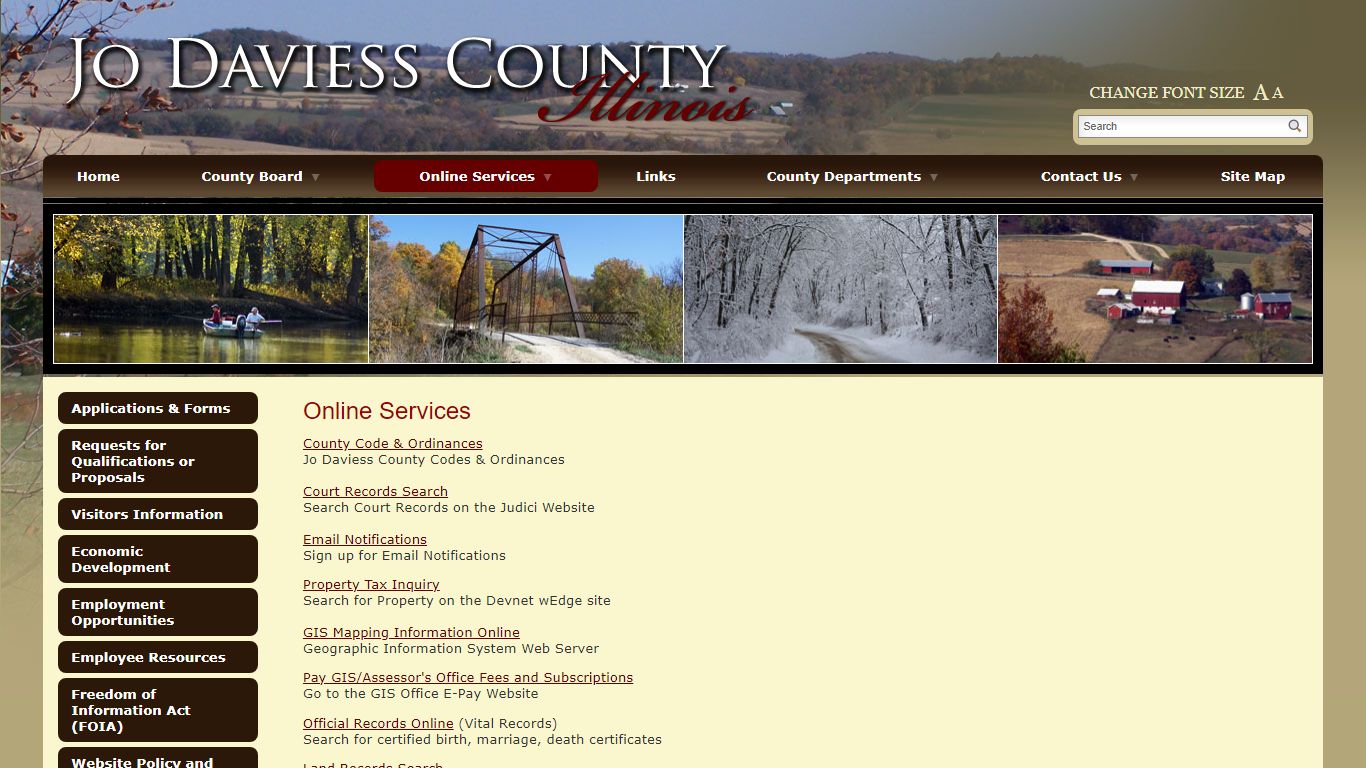 Online Services - Welcome to Jo Daviess County, Illinois