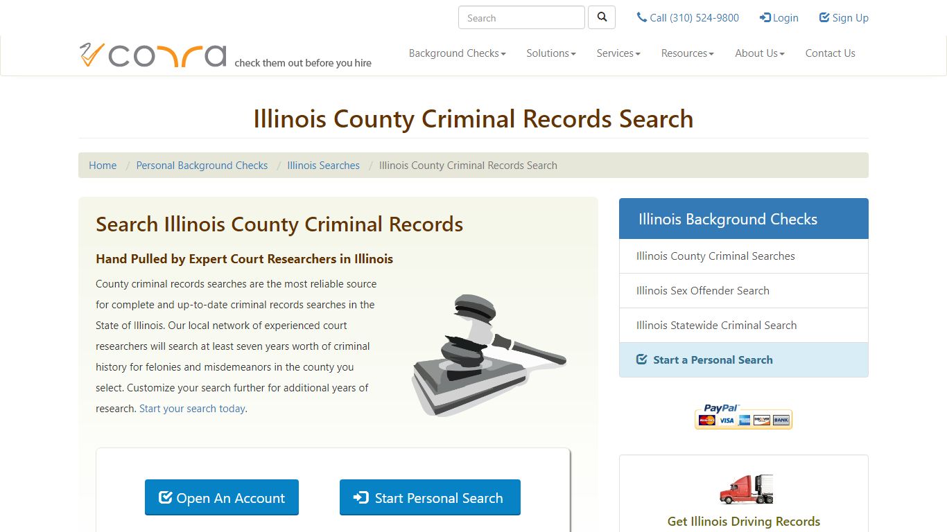 Illinois County Criminal Records Searches | Background Checks